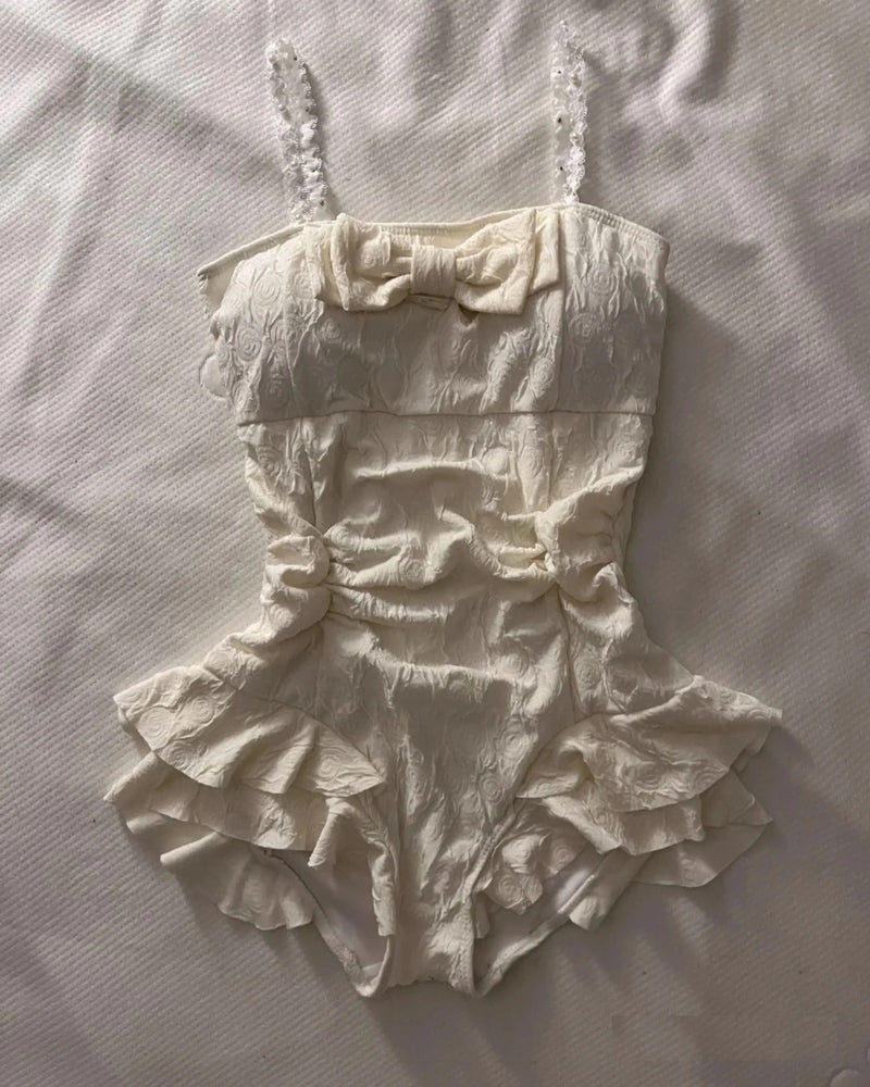 A Vintage Style Swimsuit with Delicate Timeless Details