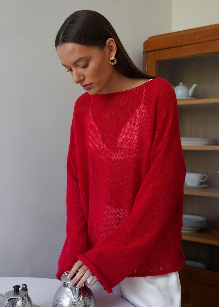 A Vintage Style Sweater with Delicate Timeless Details