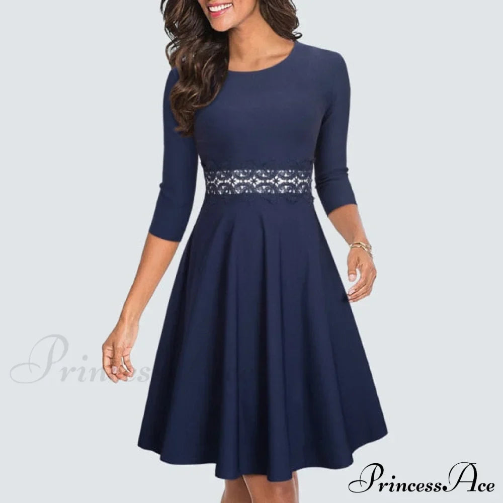 Navy Three Quarter