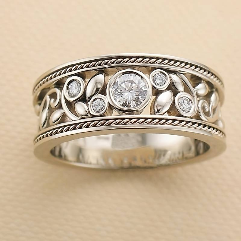 Handmade vintage silver ring