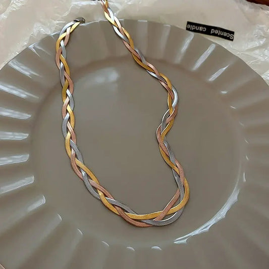 Necklace Made of Gold and Silver