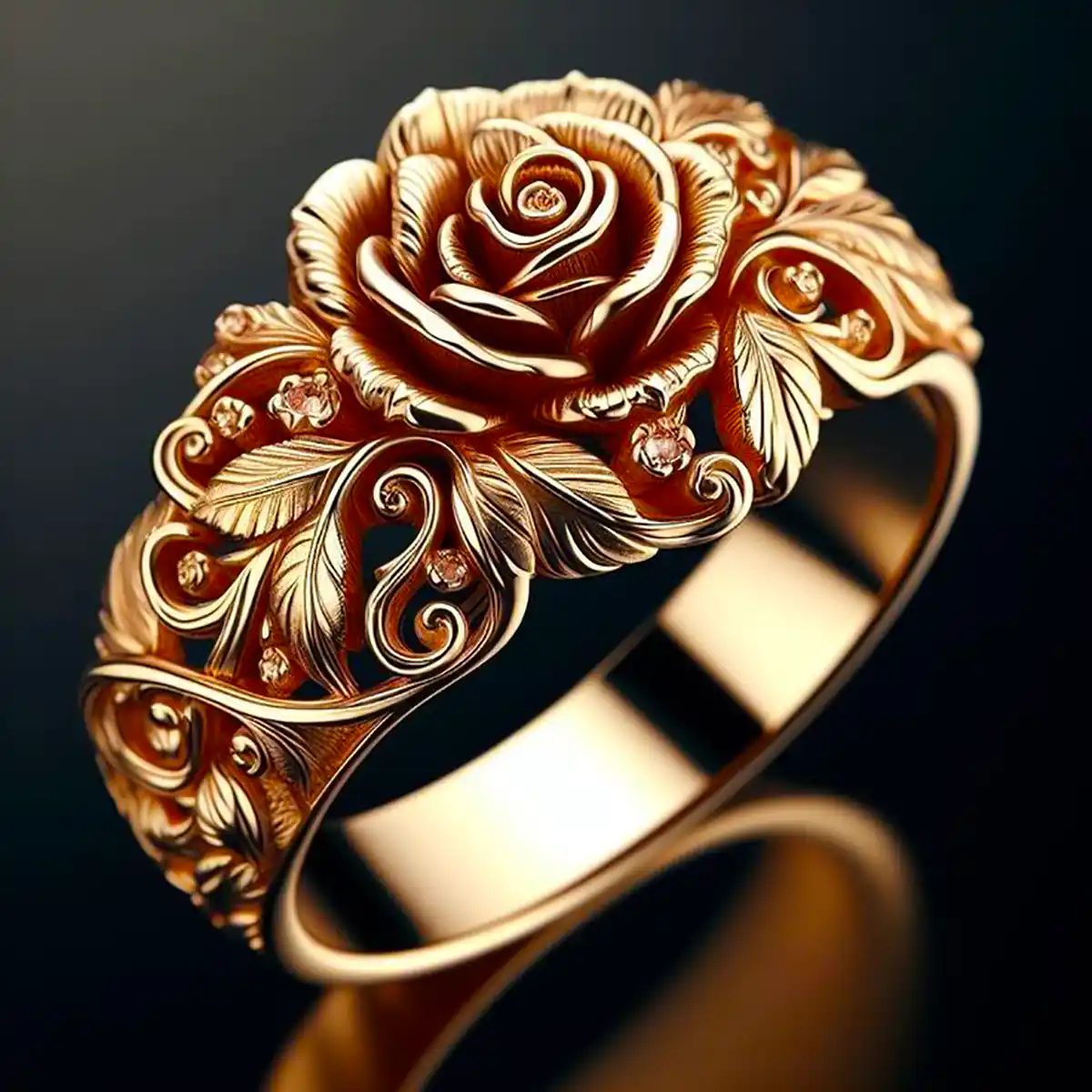 Gold Delicate Artisanal Ring