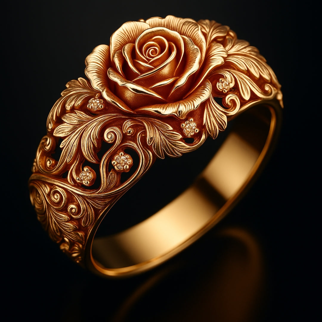 Gold Delicate Artisanal Ring