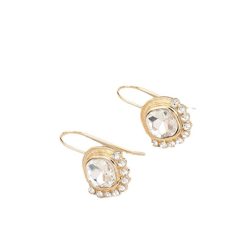 Vintage Rounded Bright Gold Earrings