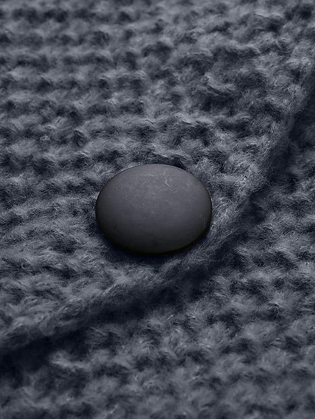 Chunky knit hooded cardigan