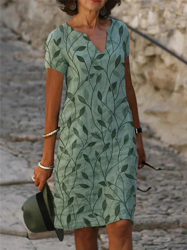 Printed midi dress